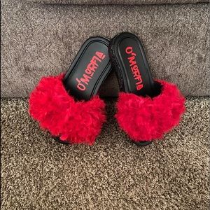 O’Morfia Fashion red Queen slides